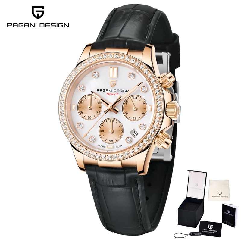 Luxury Watch Quartz - PAGANI DESIGN Luxury Diamond Encrusted Women's