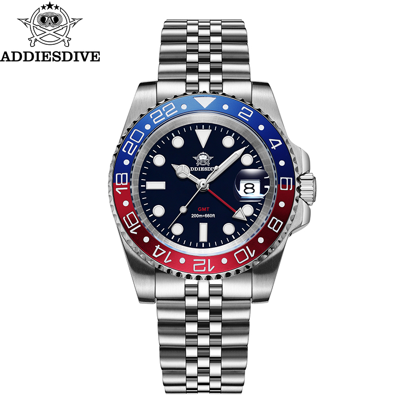 Luxury Watch Longines - ADDIESDIVE AD2050 Men GMT Watch Swiss