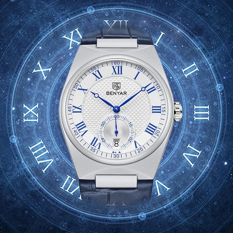 Luxury Watch Store - BENYAR 2027 Business Men Roman Numerals