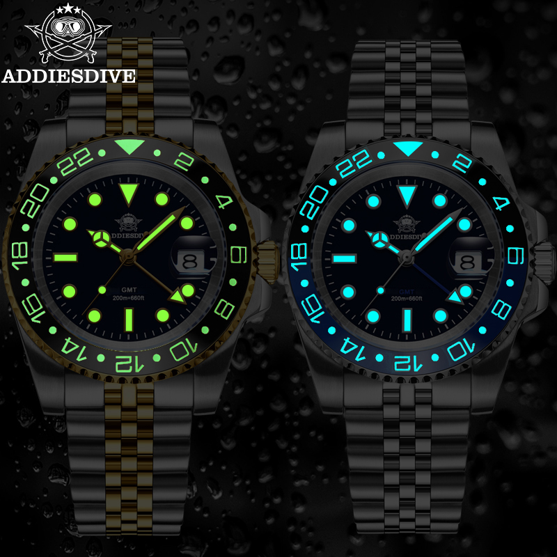 ADDIESDIVE AD2050 Men GMT Watc - огляд і ціна Luxury Watch Longines