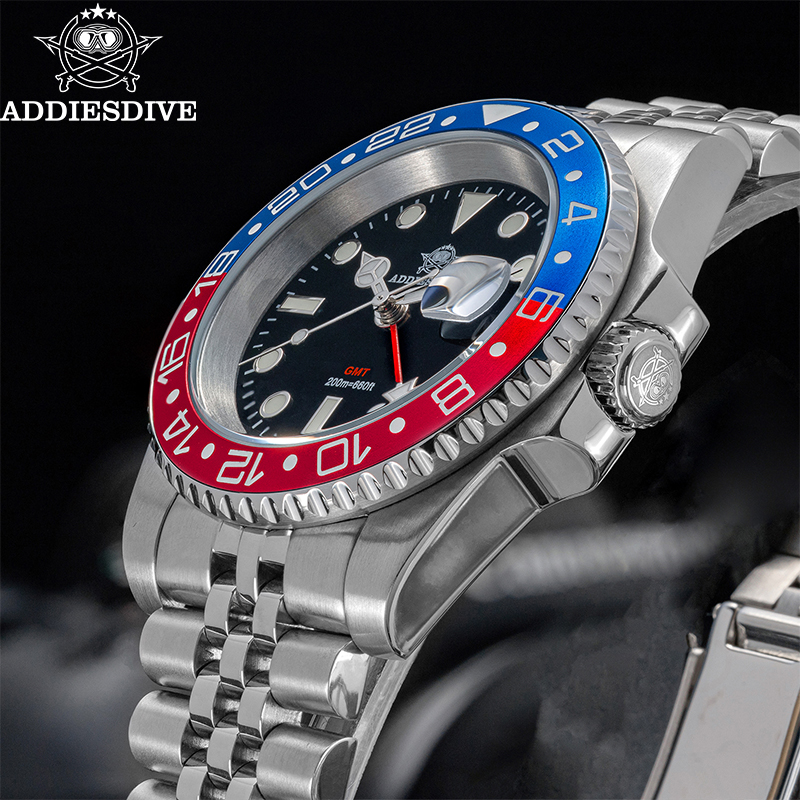 ADDIESDIVE AD2050 Men GMT Watc - огляд і ціна Luxury Watch Longines