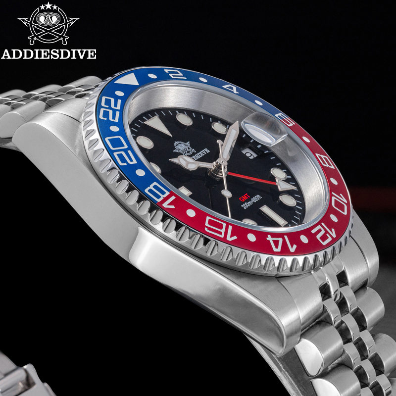 ADDIESDIVE AD2050 Men GMT Watc - огляд і ціна Luxury Watch Longines