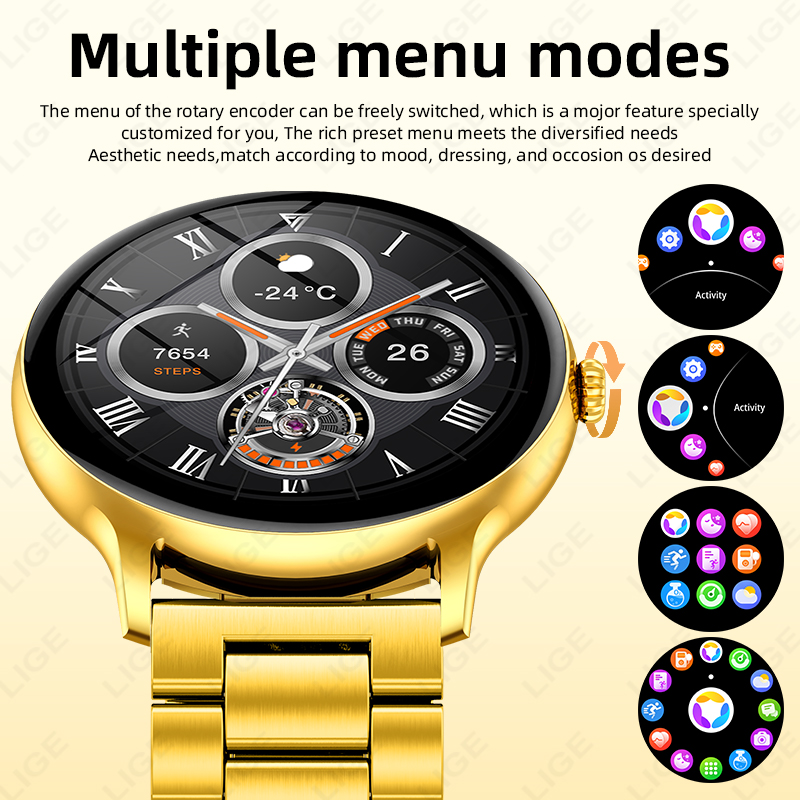 New Golden Luxury Steel Smart  - огляд і ціна Luxury Watch Korea