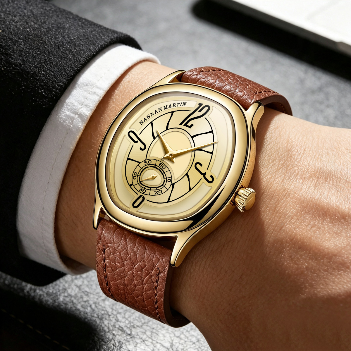 HANNAH MARTIN Watch Fashion Le - огляд і ціна Luxury Watch Quartz