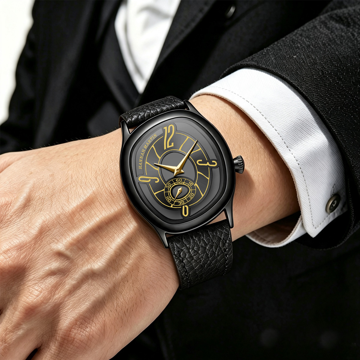 HANNAH MARTIN Watch Fashion Le - огляд і ціна Luxury Watch Quartz