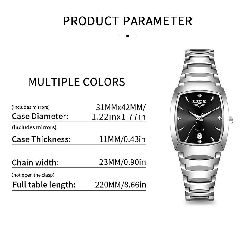 LIGE Watch women Business Luxu - огляд і ціна Luxury Watch Quartz